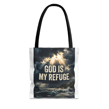 "God Is My Refuge" Tote Bag