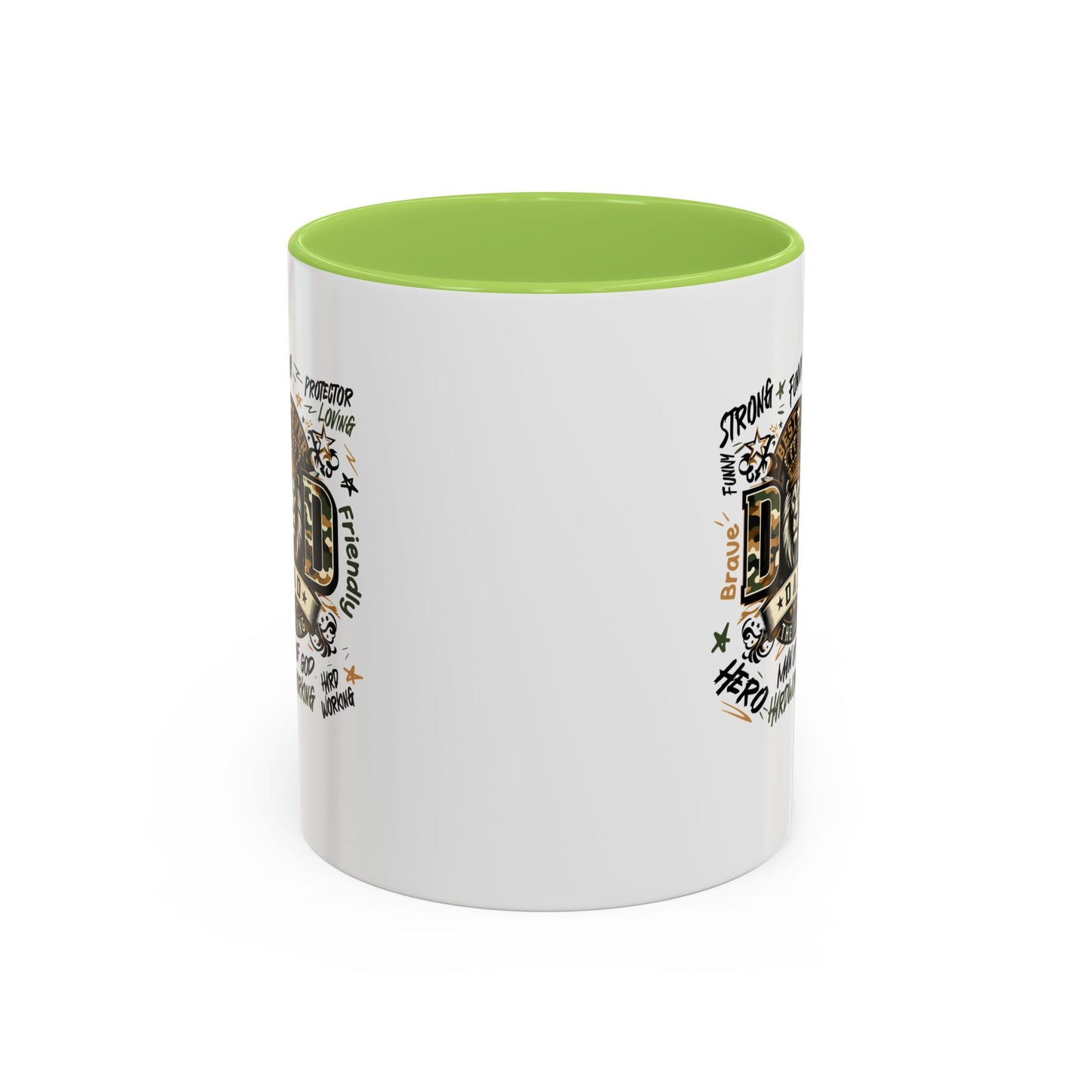 Dad King Lion Coffee Mug — 'Dad: The King' Accent 11/15oz Gift