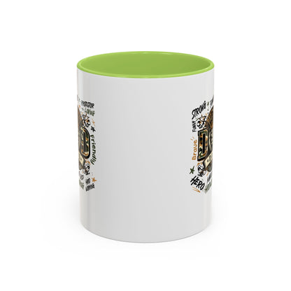Dad King Lion Coffee Mug — 'Dad: The King' Accent 11/15oz Gift