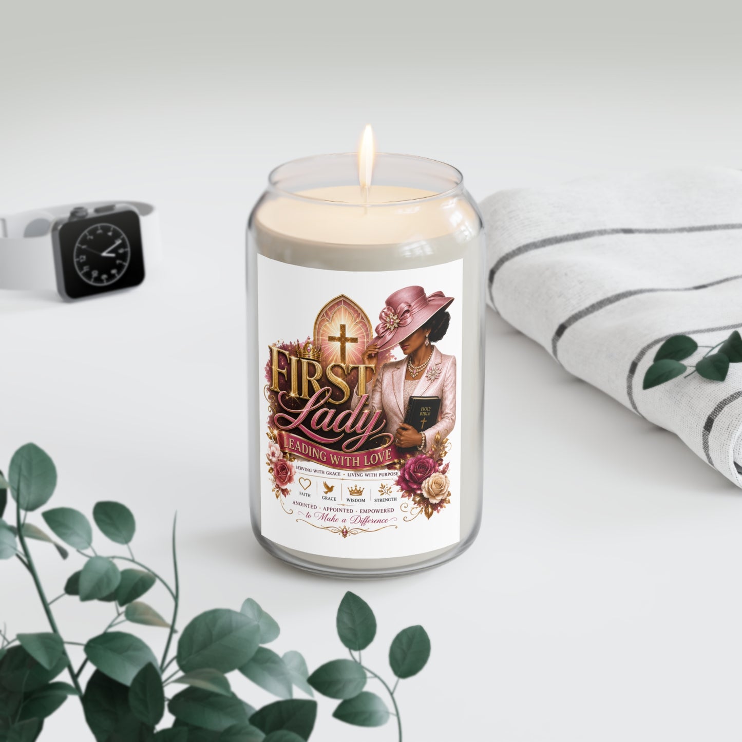 First Lady Scented Soy Candle — "Leading With Love" 13.75 oz