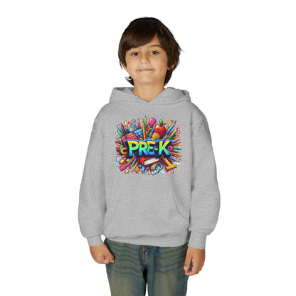 Pre-K Kids Hoodie — Colorful Back-to-School Preschool Sweatshirt