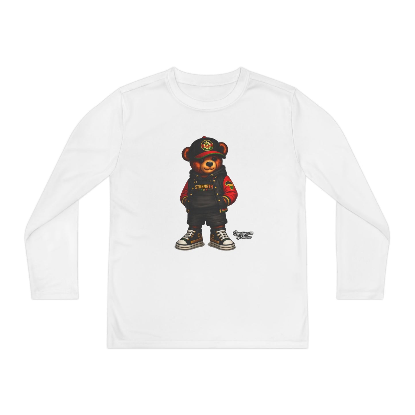 Youth Long Sleeve Tee — Urban Bear Graphic