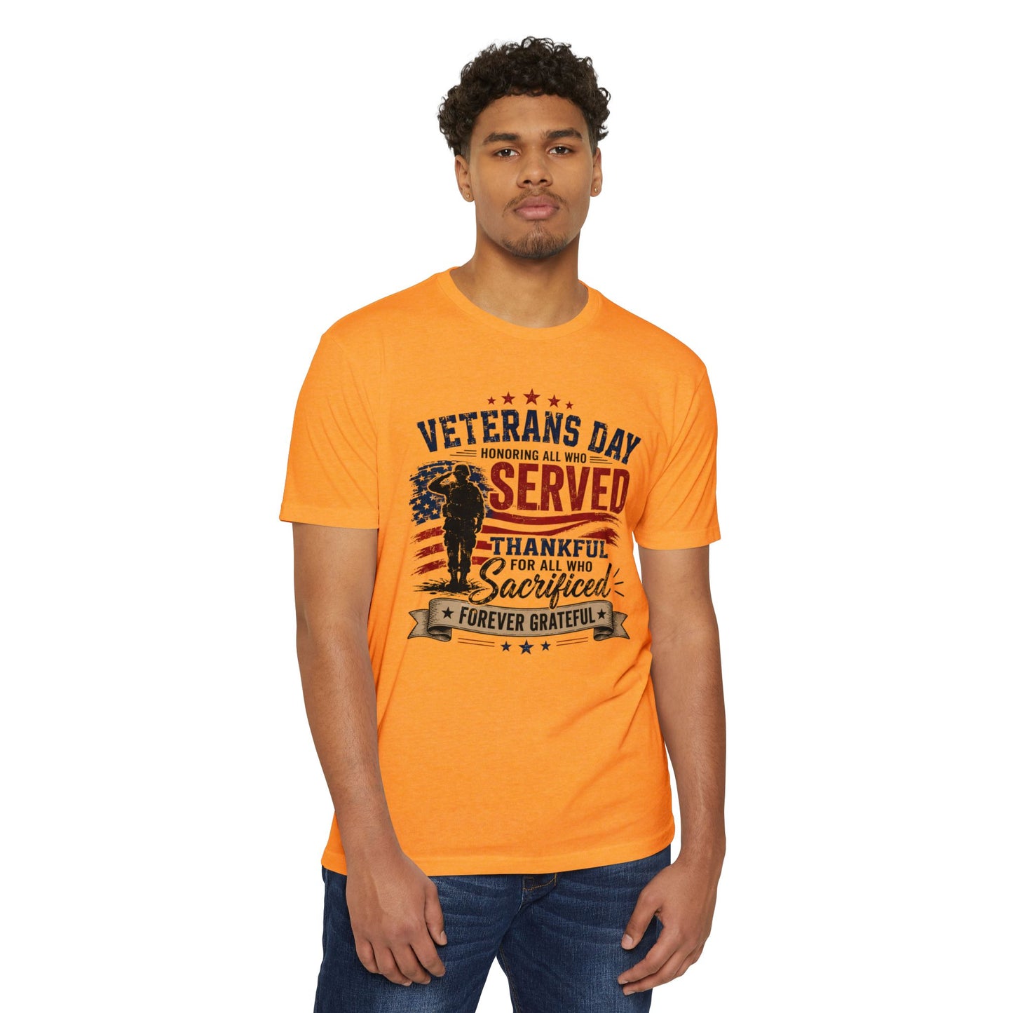 Veterans Day Served Tribute T-Shirt — Thankful & Forever Grateful