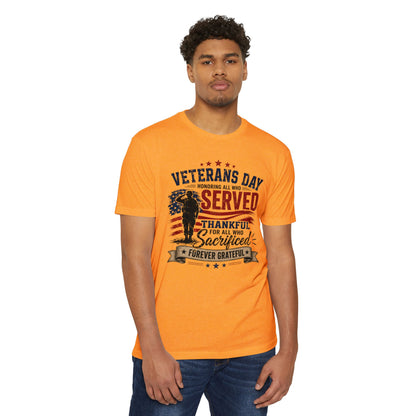 Veterans Day Served Tribute T-Shirt — Thankful & Forever Grateful