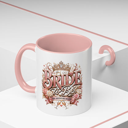 Bride to Be Coffee Mug — Floral Bridal Accent Mug (11/15oz)