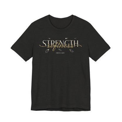 Strength & Softness Tee — Inspirational Women's Faith Graphic T‑Shirt
