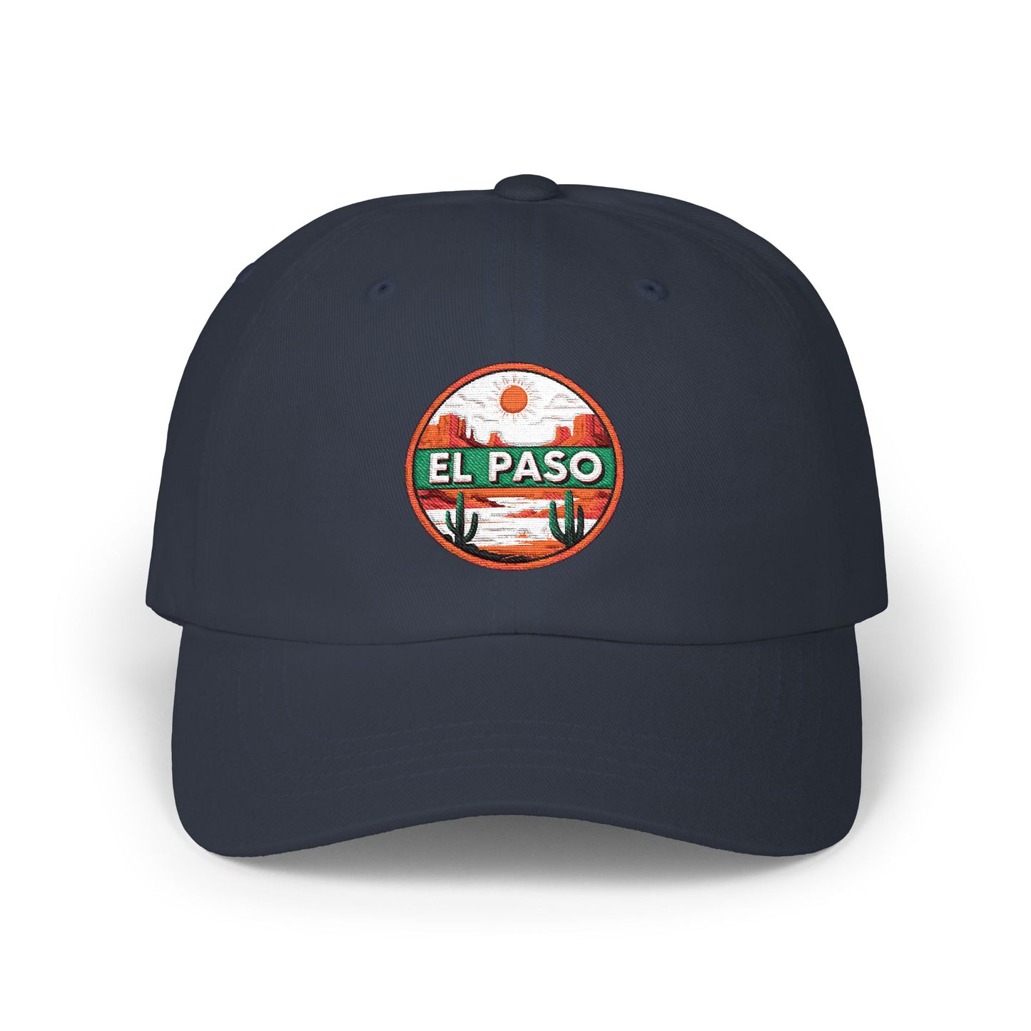 El Paso Sunset Dad Cap - Embroidered Desert Patch Baseball Hat