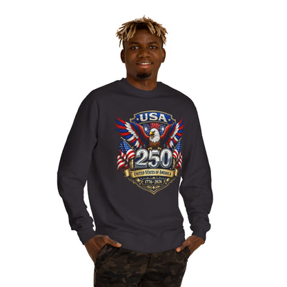 USA 250th Anniversary Eagle Sweatshirt — 1776-2026 Patriotic Crewneck