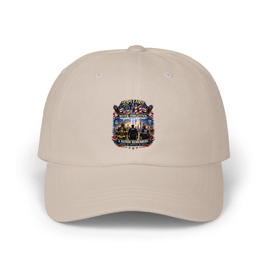 Dad Cap with Patriotic Vintage Military Emblem — Classic American Tribute Hat