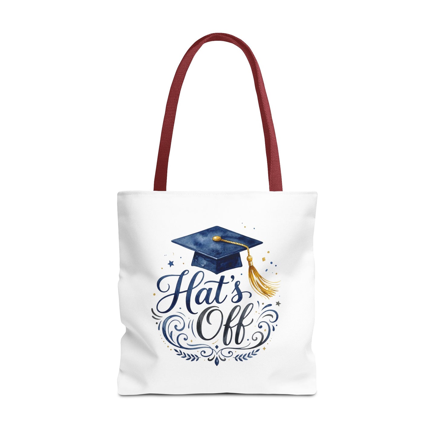 Graduation Tote Bag "Hats Off" — Cap & Tassel Celebration Tote