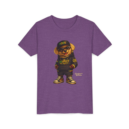 Kids Graphic Tee - 'Respect the Hustle' Teddy Bear Streetwear