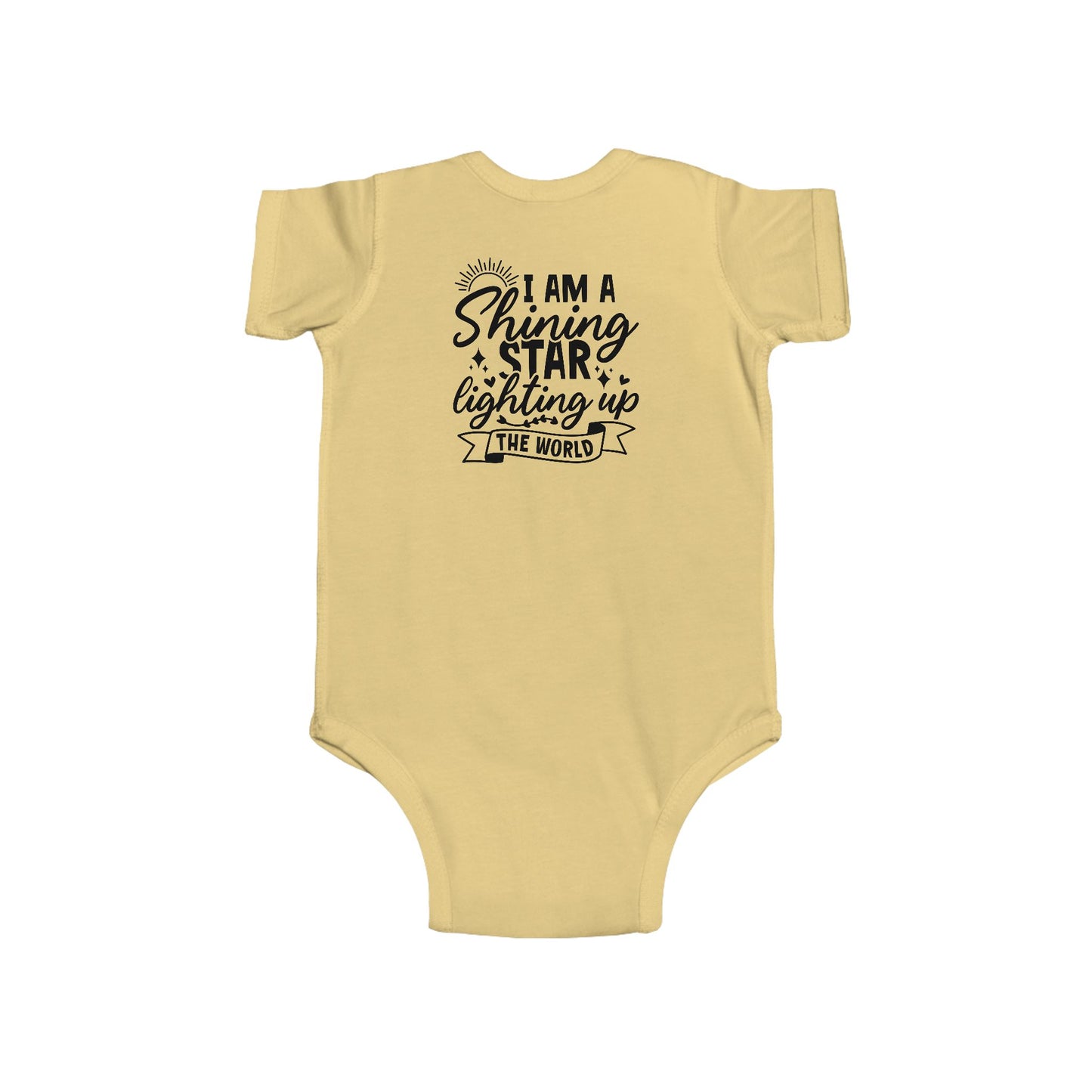 Baby Bodysuit — "I Am a Shining Star Lighting Up the World" Infant Onesie