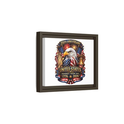 250th Anniversary United States Framed Canvas - Patriotic Eagle 1776–2026