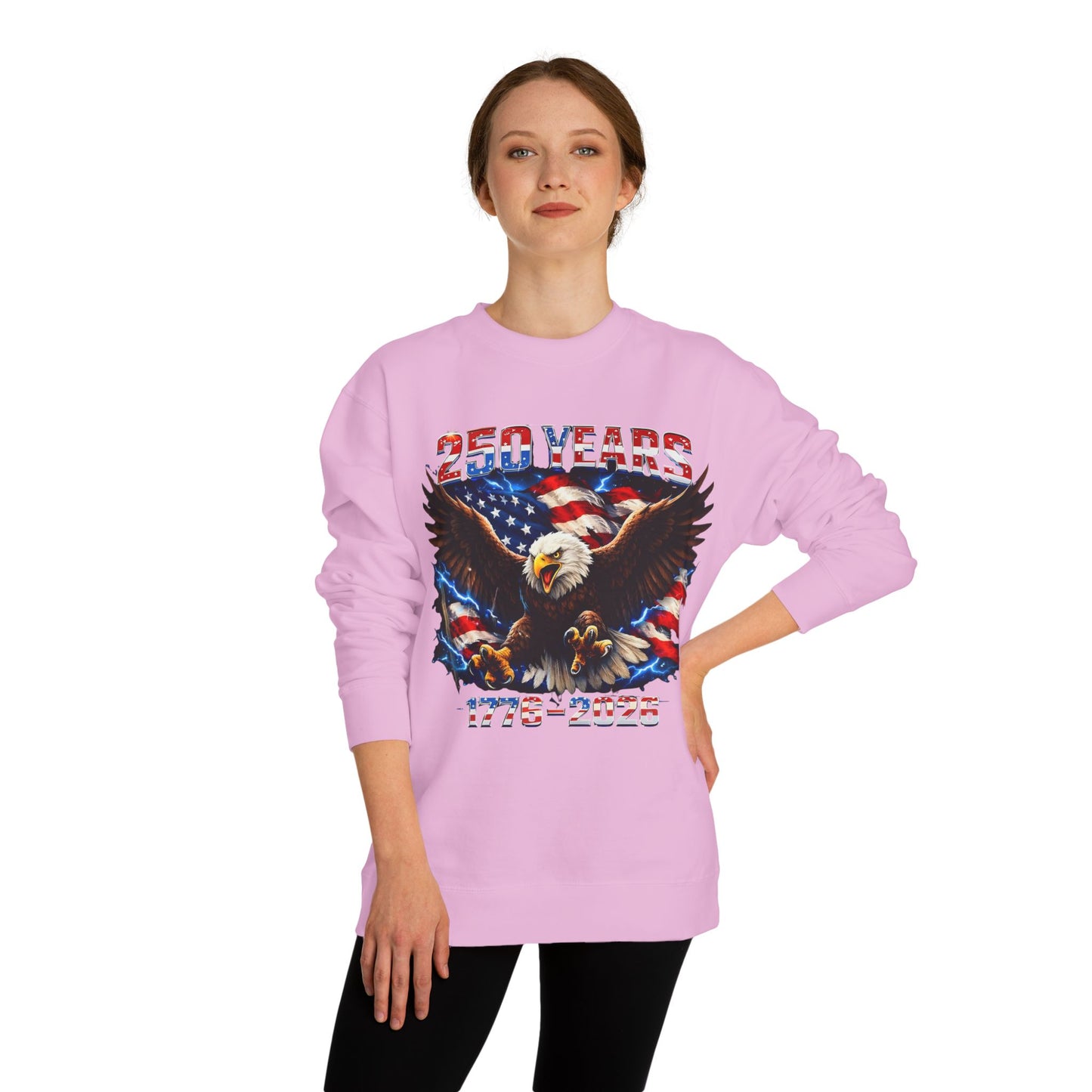 250 Years 1776–2026 Eagle Flag Sweatshirt