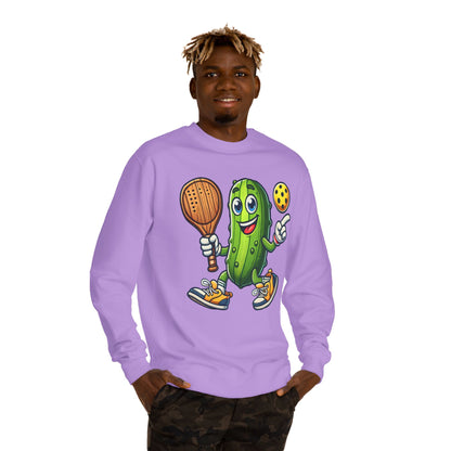 Pickle Pickleball Sweatshirt — Funny Pickle Playing Pickleball Crewneck