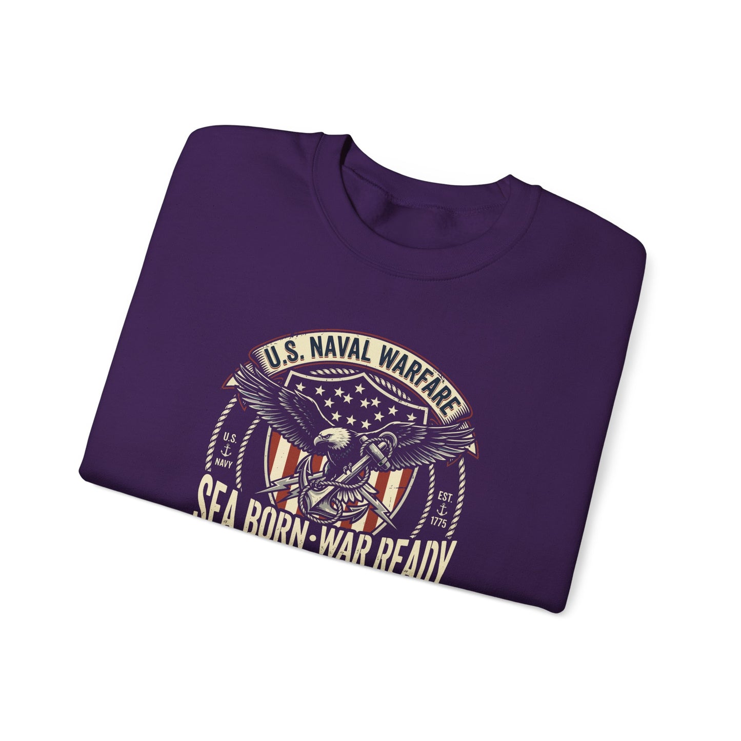 U.S. Naval Warfare Sea Born-War Ready America’s Ocean Force Sweatshirt