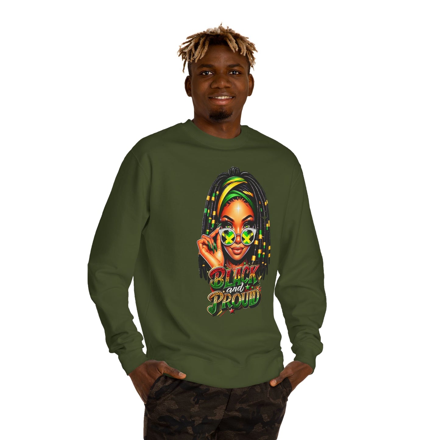 Black and Proud Crewneck Sweatshirt