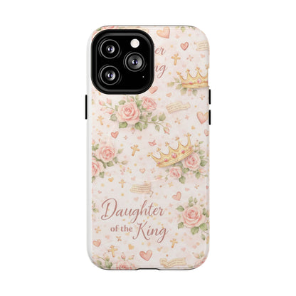 Daughter of the King Floral Phone Case — Tough Magnetic Protective Cover