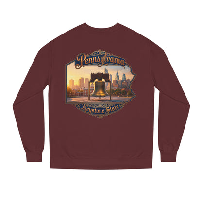 Pennsylvania Keystone State Sweatshirt — Liberty Bell & City Skyline Crewneck