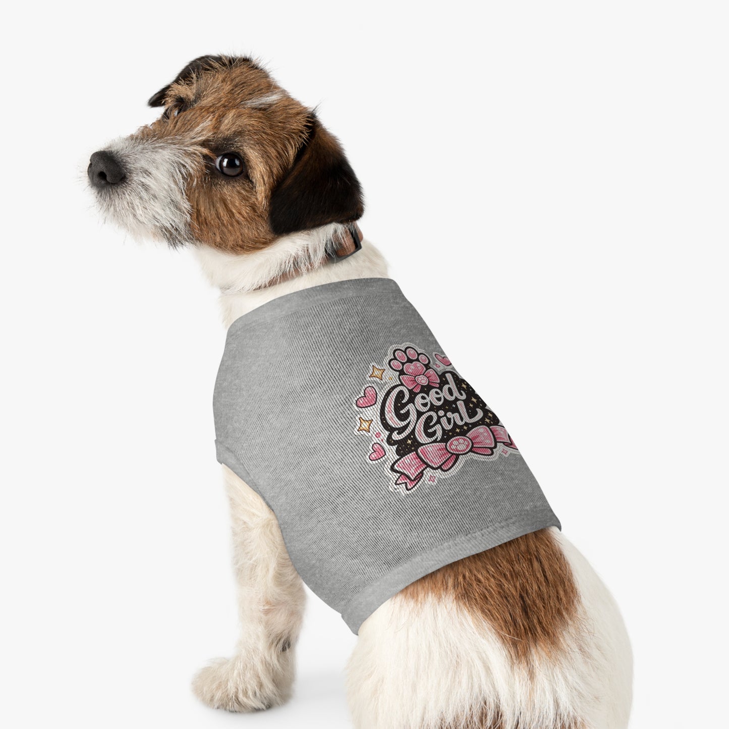 Good Girl Pet Tank Top — Cute Paw Print Dog Shirt for Small Dogs