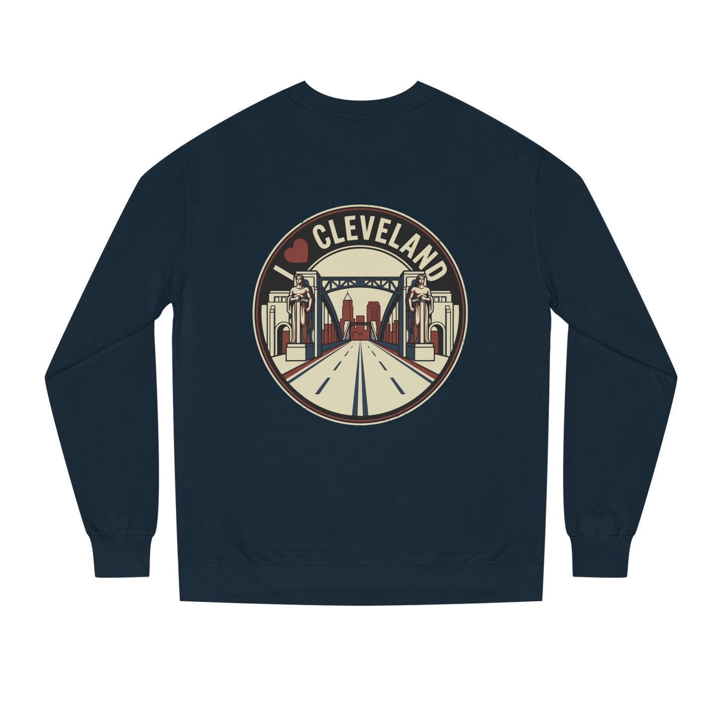 Cleveland Skyline Sweatshirt — I  Cleveland Retro City Crewneck