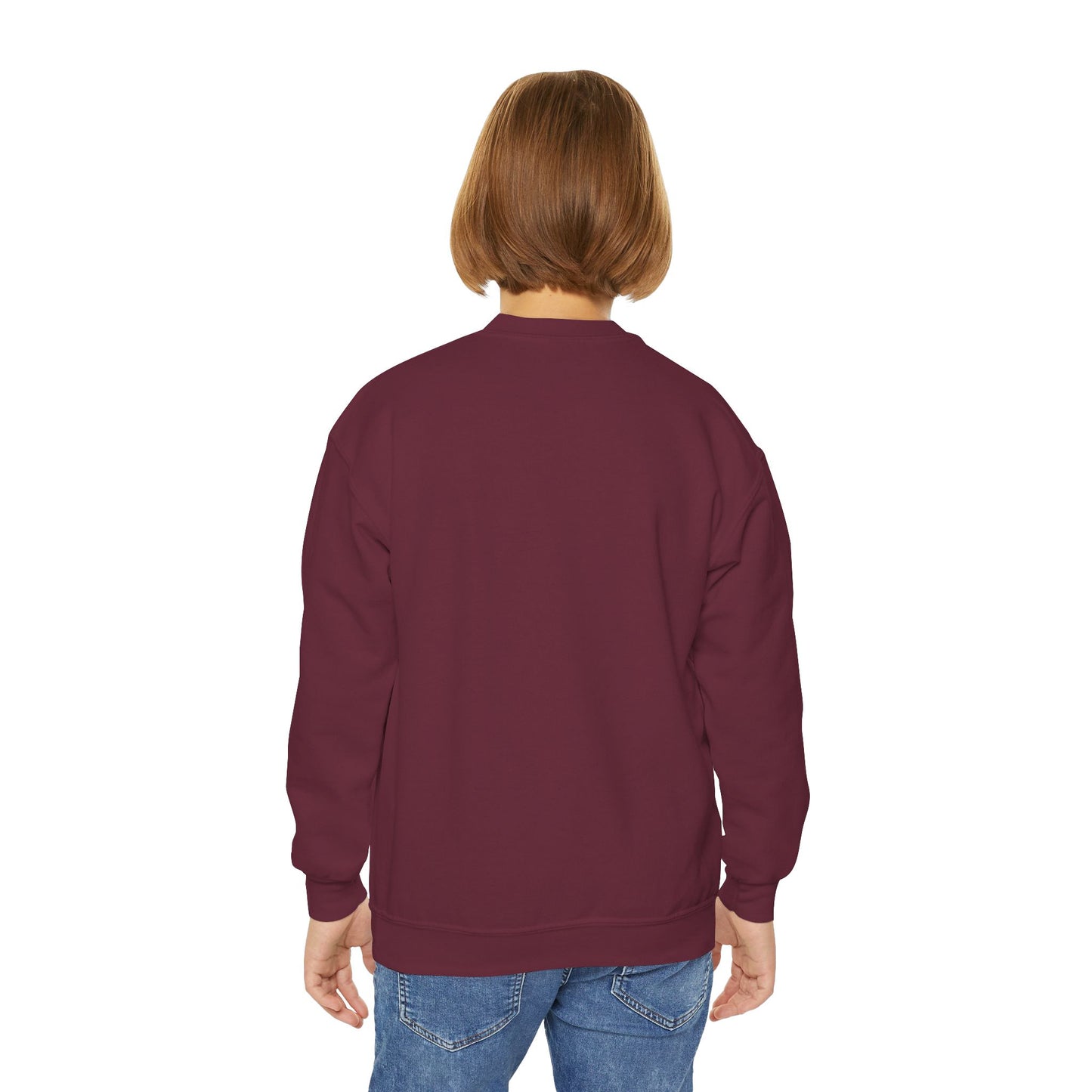 Youth Sweatshirt - "Mother & Family" Floral Quote Crewneck