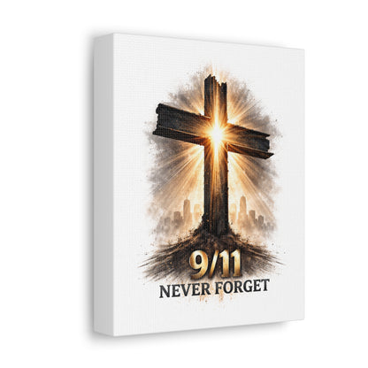 9/11 Never Forget Canvas Wall Art