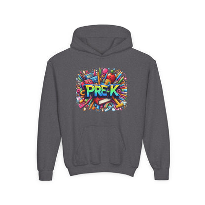 Pre-K Kids Hoodie — Colorful Back-to-School Preschool Sweatshirt