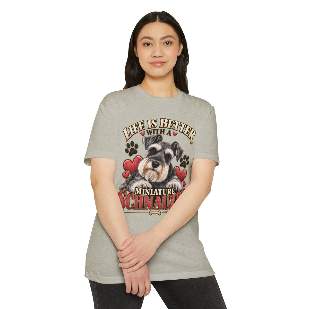 Life Is Better With a Miniature Schnauzer T-Shirt