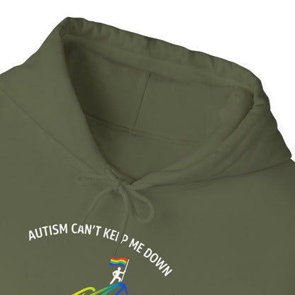Autism Can't Keep Me Down Fight Resilience Strength Hoodie