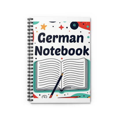 German Notebook — Spiral Ruled Journal for Language Learners