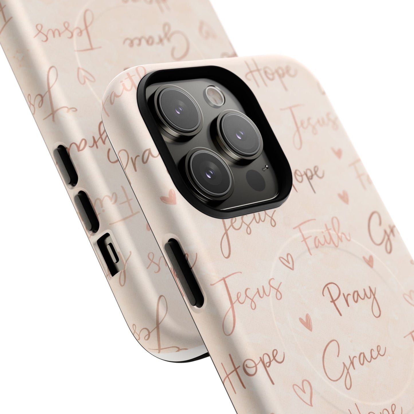 Christian Words Tough Magnetic Phone Case — Hope Pray Grace Jesus Faith