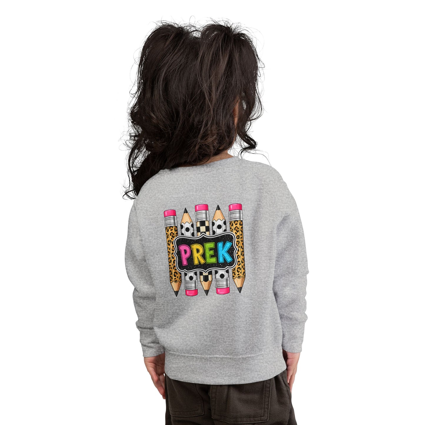 PreK Toddler Sweatshirt – Cute Leopard Pencil Preschool Top