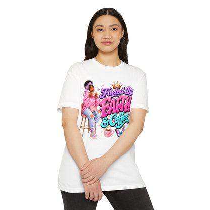 Fueled by Faith & Coffee T-Shirt — Christian Inspirational Graphic Tee