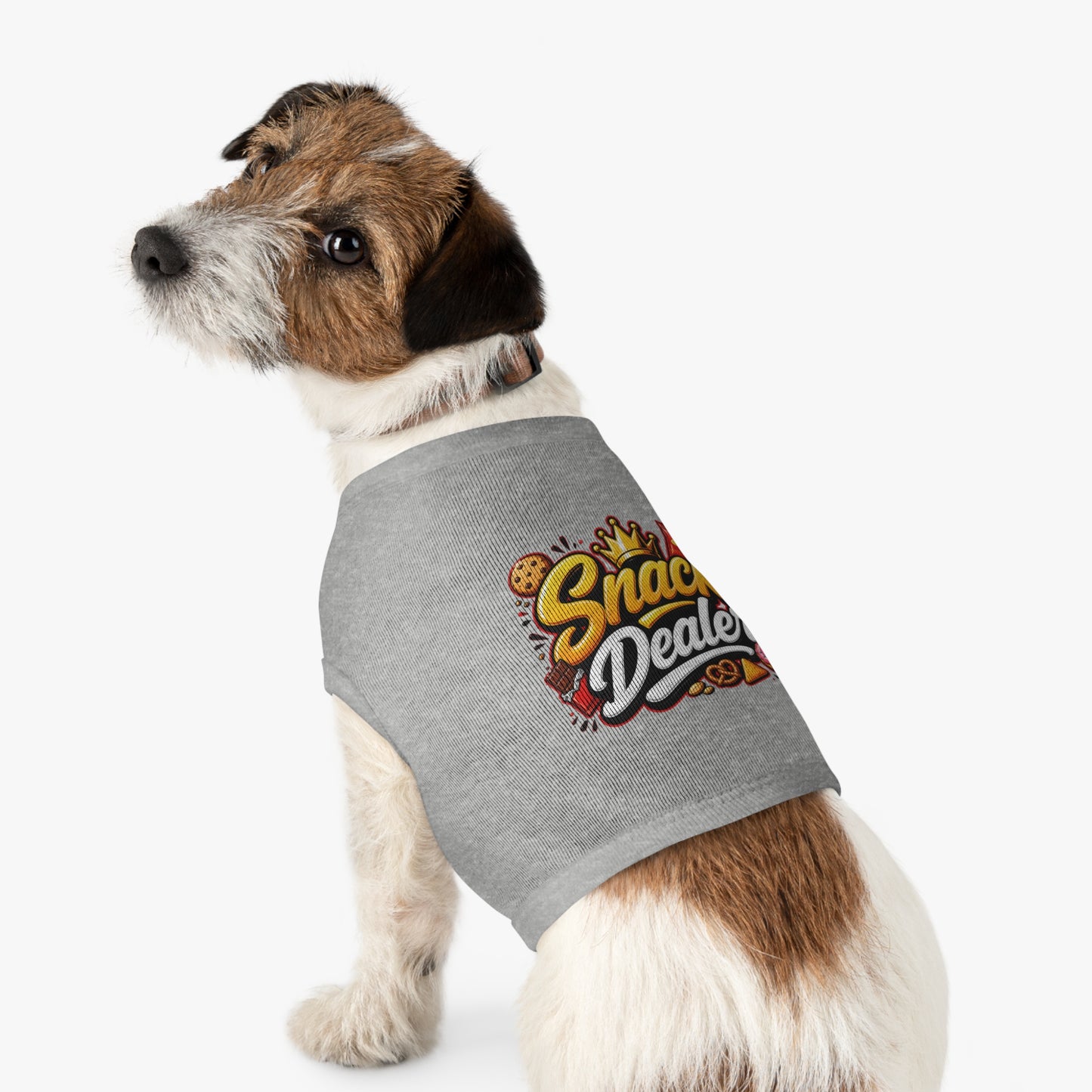 Snack Dealer Pet Tank Top – Funny Treat Lover Dog Shirt