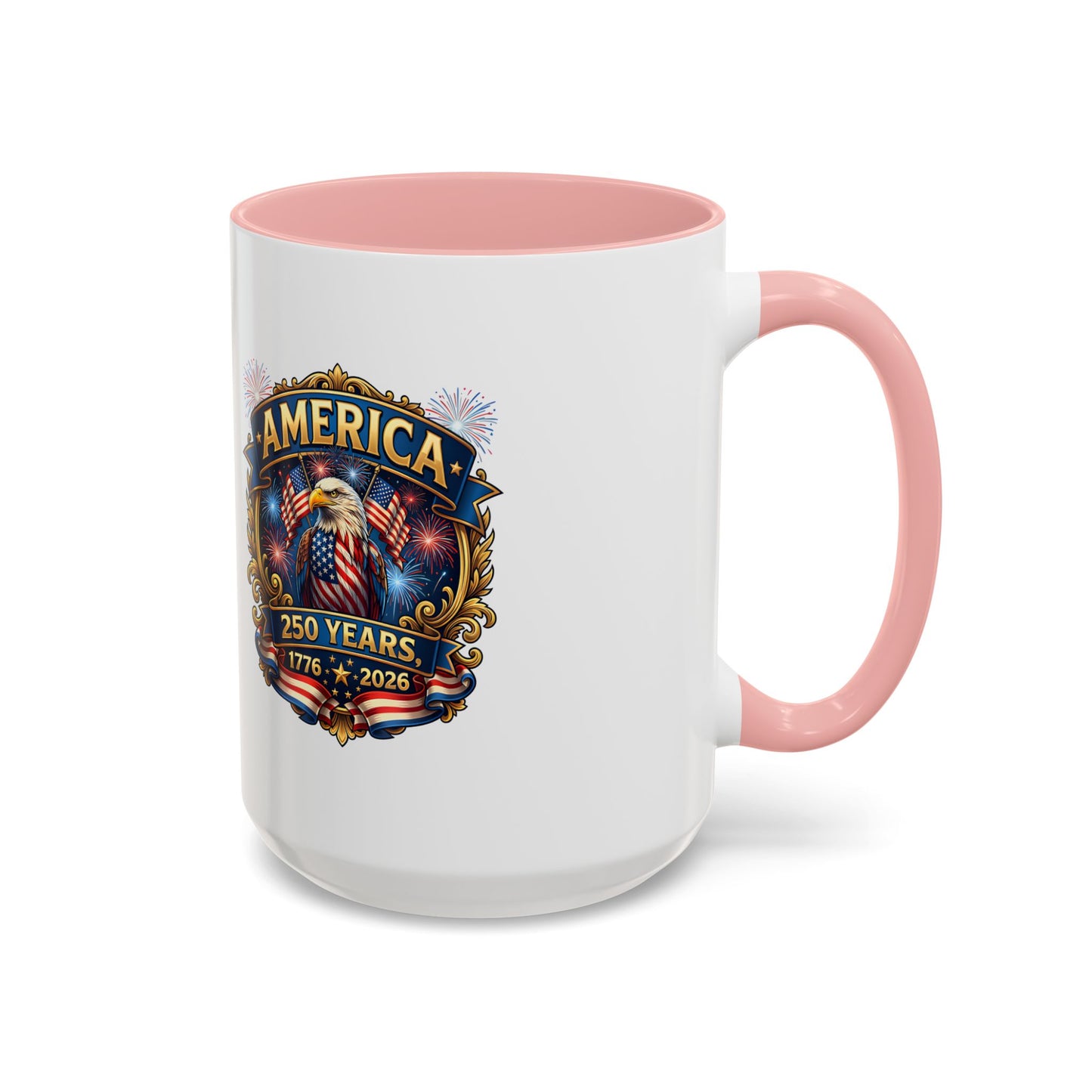 250th America Eagle Coffee Mug — Patriotic 1776–2026 Anniversary Accent Mug