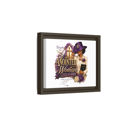 Framed Canvas Print — "Anointed Woman Called to Serve" Christian Wall Art