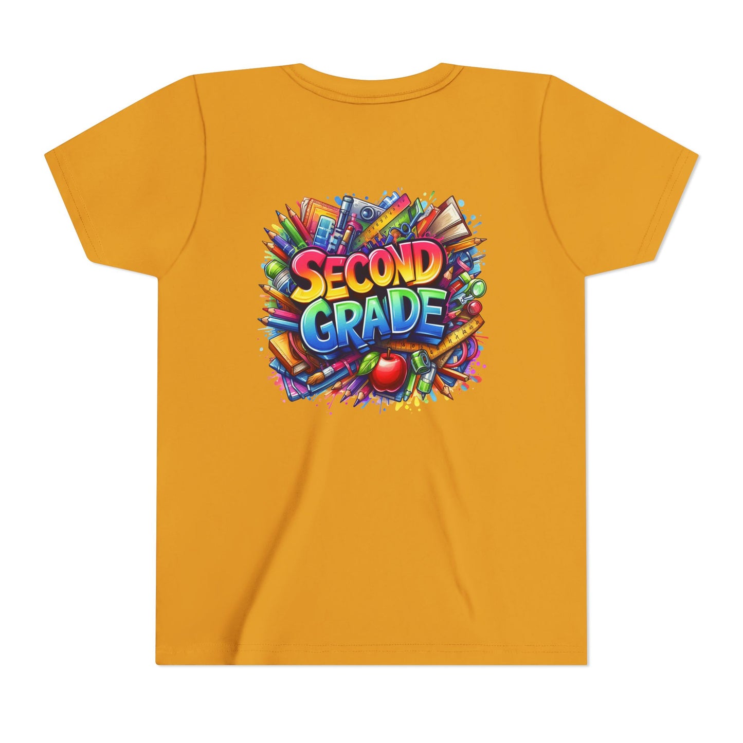 Second Grade Youth Tee — Colorful Back-to-School Kids T-Shirt