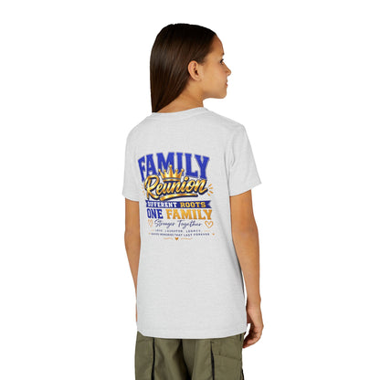 Family Reunion Youth Tee - "Different Roots One Family" Kid's Short Sleeve Shirt