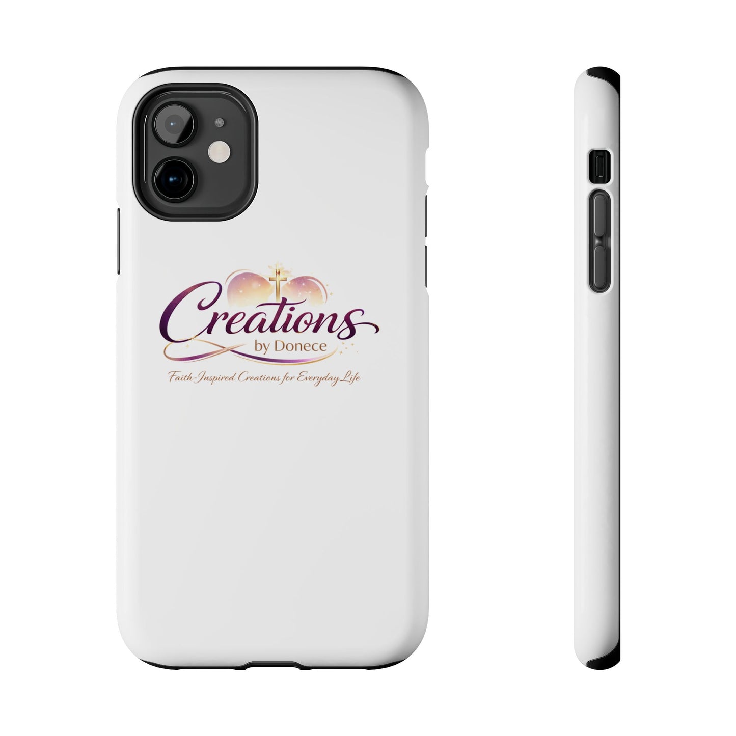Tough Phone Case - "Creations by Donece" Logo Protective Cover