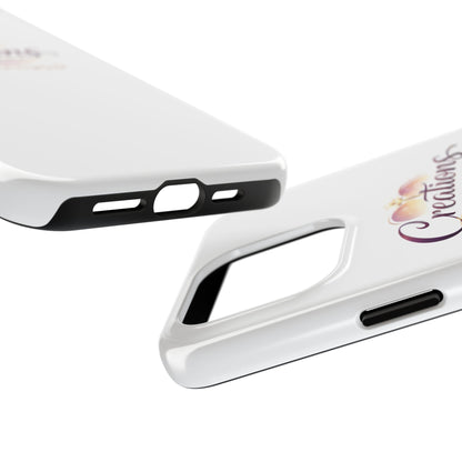 Tough Phone Case - "Creations by Donece" Logo Protective Cover