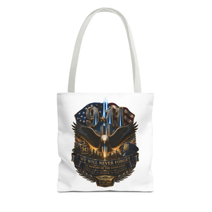 9/11 Memorial Eagle Tote Bag – Never Forget Tribute Tote
