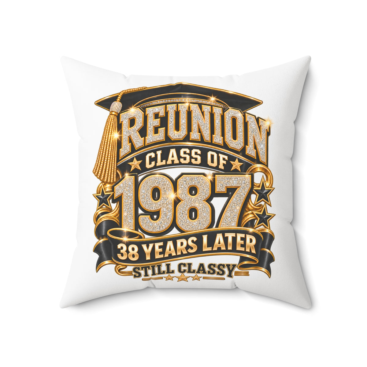 Reunion Pillow - Class of 1987 38 Years Later (Still Classy)