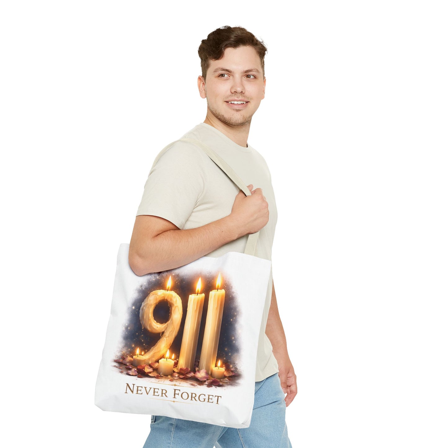 9/11 Never Forget Memorial Tote Bag
