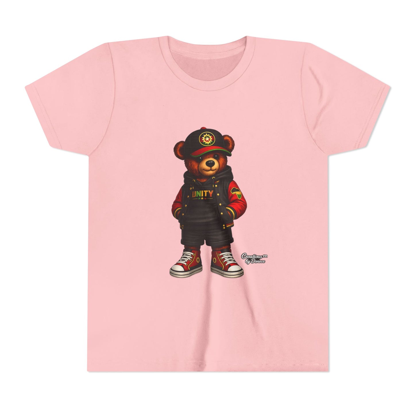 Youth Tee — 'Unity' Streetwear Teddy Bear Graphic Shirt