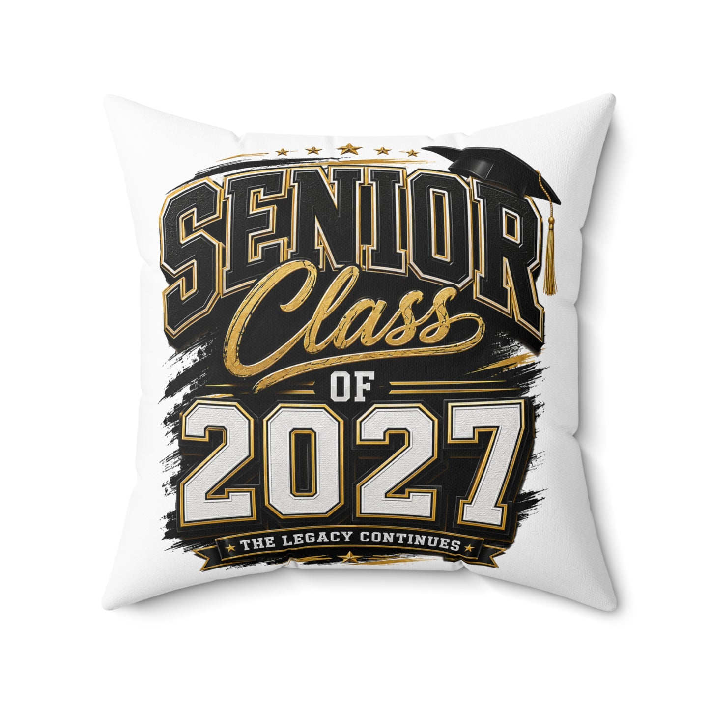 Senior Class of 2027 Decorative Pillow — Graduation Keepsake