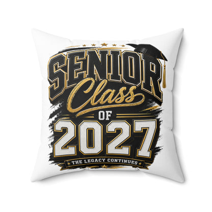 Senior Class of 2027 Decorative Pillow — Graduation Keepsake