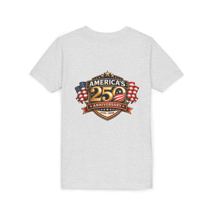 America's 250th Anniversary Youth Tee - Patriotic 1776–2026 Celebration Shirt