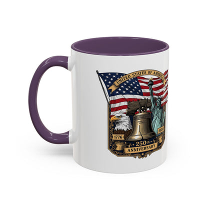 Liberty Anniversary Coffee Mug — 250th USA Celebration Accent Mug