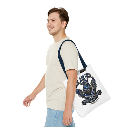 U.S. Air Force Emblem Tote Bag — Military Wings & Skull Design